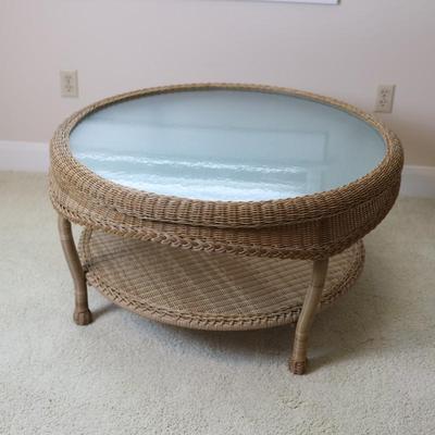 Wicker Coffee Table - Kept Indoors