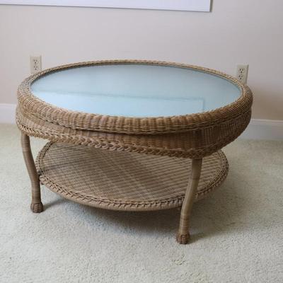 Wicker Coffee Table - Kept Indoors