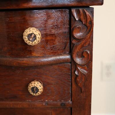 Antique Buffet with Two Drawers & Cabinets