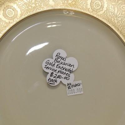 **SINGLE PLATE** Royal Bavarian Gold Encrusted Service Plate (NOT A DUPLICATE)