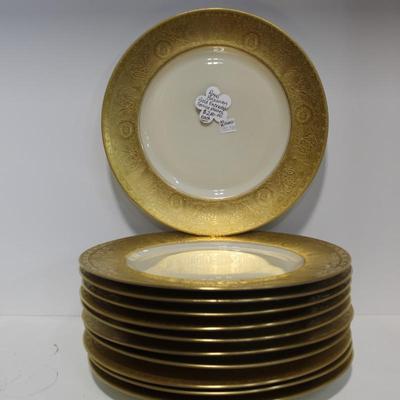 **SINGLE PLATE** Royal Bavarian Gold Encrusted Service Plate (NOT A DUPLICATE)
