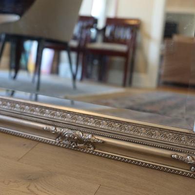 Large Silver Ornate Mirror
