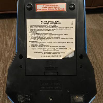 1981 Nintendo Donkey Kong Video Game
