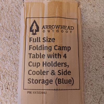 NEW/SEALED FULL SIZE FOLDING CAMPING TABLE