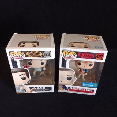 FUNKO POPS "STRANGER THINGS" & "ASH ELEVEN WITH EGGO"