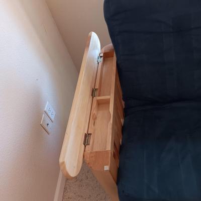 SOLID WOOD FRAMED FUTON WITH QUALITY CUSHION