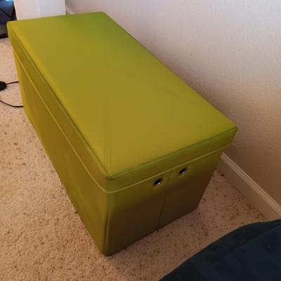 IKEA HOLMO JAPANESE FLOOR LAMP W/FOOT SWITCH AND A STORAGE BOX