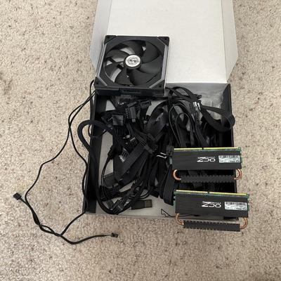 COMPUTER CABLES AND FANS