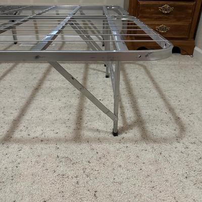 2 PIECE FOLDING BED FRAME AND BROYHILL NIGHT STAND