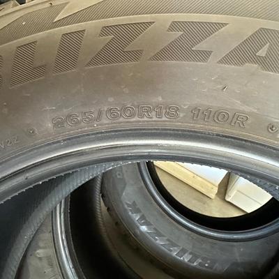 4 LIKE NEW BRIDGESTONE BLIZZAK TIRES PLUD