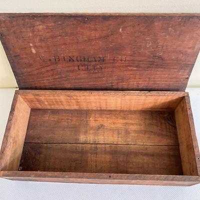 Antique Rustic Wood Box