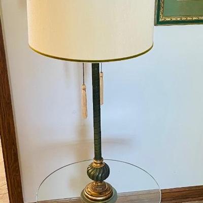 Standing lamp - green gold
