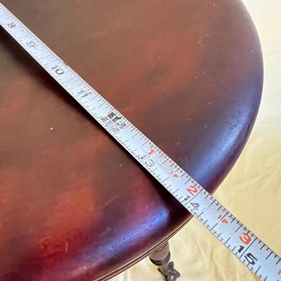 Antique Piano Stool Brass Eagle Clawfoot w Glass Balls (1 of 3)