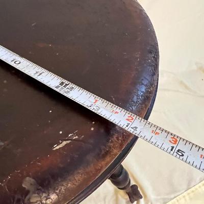 Antique Piano Stool Brass Eagle Clawfoot w Glass Balls (2 of 3)