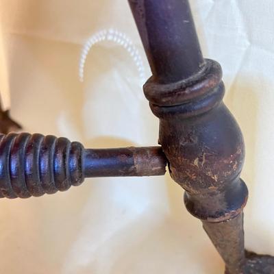 Antique Piano Stool Brass Eagle Clawfoot w Glass Balls (2 of 3)