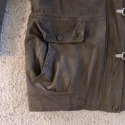 UMEN STUDIO MEN'S LEATHER COAT XL