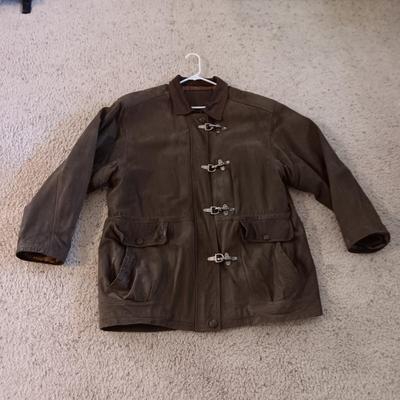 UMEN STUDIO MEN'S LEATHER COAT XL