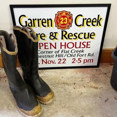 Ranger Firewalker Firefighter Boots w/ Garren Creek Sign (G-MK)