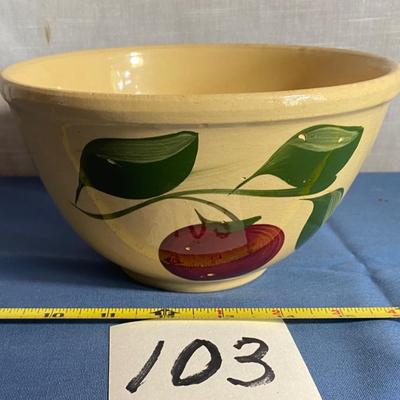 Vintage Watt Apple Ovenware Mixing Bowl