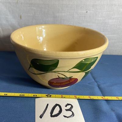 Vintage Watt Apple Ovenware Mixing Bowl
