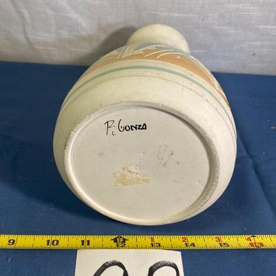 Signed Pottery Vase