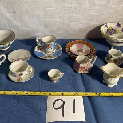 Cup and Saucer Lot