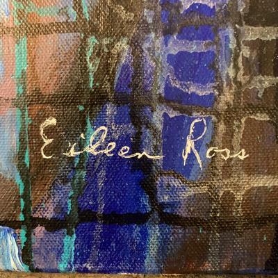 Eileen Ross ‘Dying of the Light’ Mixed Medium Original Painting By Local Artist (LR-HS)