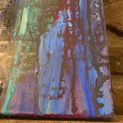 Eileen Ross ‘Dying of the Light’ Mixed Medium Original Painting By Local Artist (LR-HS)