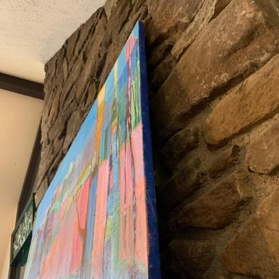 Eileen Ross ‘Dying of the Light’ Mixed Medium Original Painting By Local Artist (LR-HS)