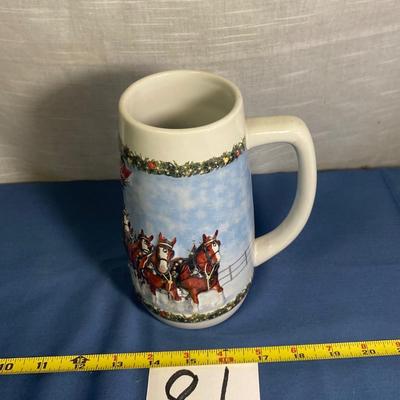 2009 Budweiser Holiday Tradition Stein