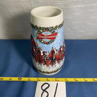 2009 Budweiser Holiday Tradition Stein