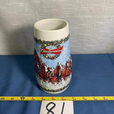 2009 Budweiser Holiday Tradition Stein