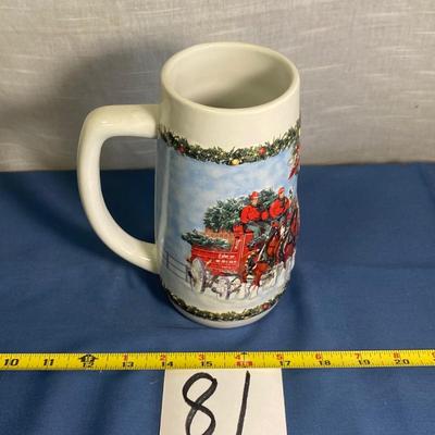 2009 Budweiser Holiday Tradition Stein