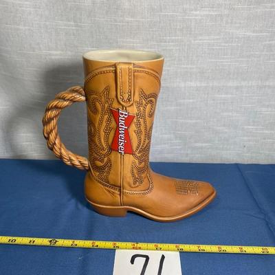 Budweiser Boot Stein
