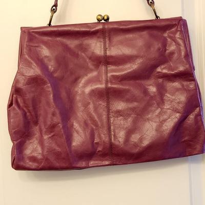 Fushia Leather HOBO International Handbag