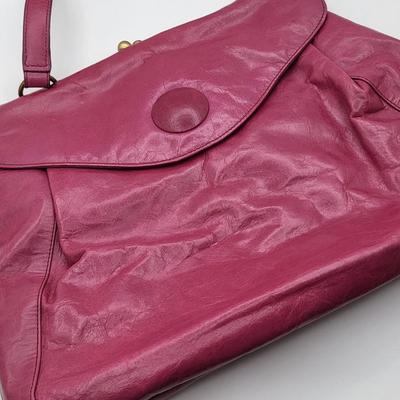 Fushia Leather HOBO International Handbag