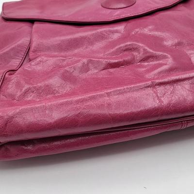 Fushia Leather HOBO International Handbag