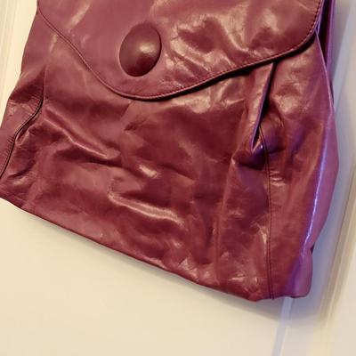 Fushia Leather HOBO International Handbag