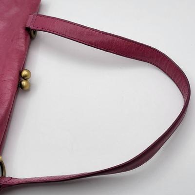 Fushia Leather HOBO International Handbag