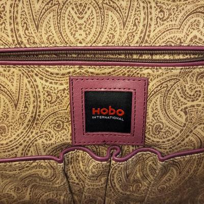 Fushia Leather HOBO International Handbag