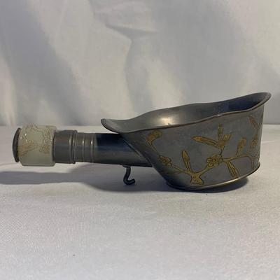 Brass Cloisonné Vase & More Floral Metal Decor (O-HS)