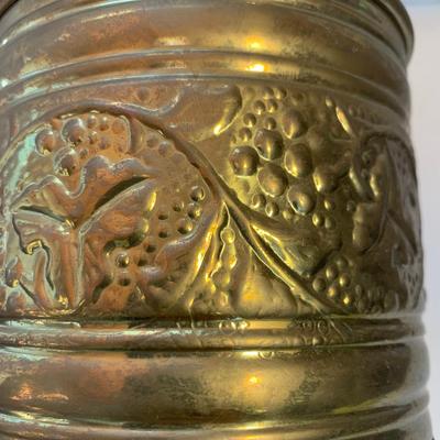 Brass Cloisonné Vase & More Floral Metal Decor (O-HS)