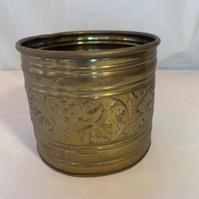 Brass Cloisonné Vase & More Floral Metal Decor (O-HS)