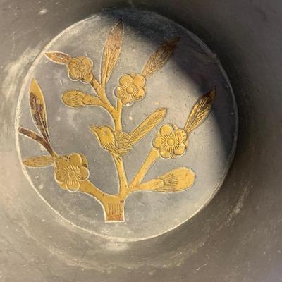 Brass Cloisonné Vase & More Floral Metal Decor (O-HS)