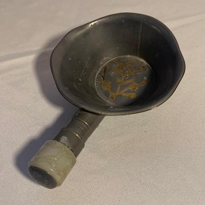 Brass Cloisonné Vase & More Floral Metal Decor (O-HS)