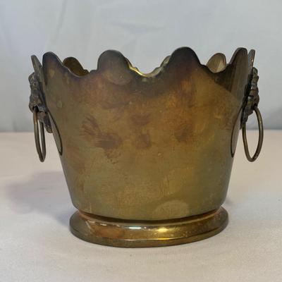 Brass Cloisonné Vase & More Floral Metal Decor (O-HS)