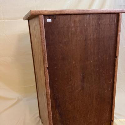 White Clad Simmons Hardware Ice Chest End Table