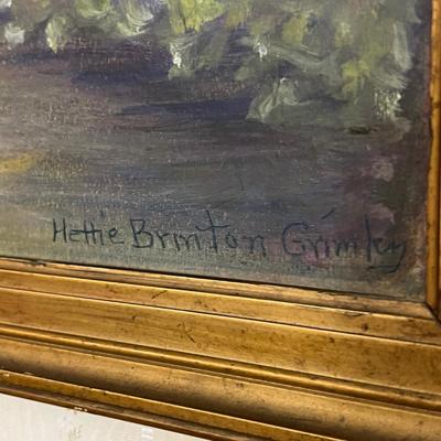 c. 1958 Vintage Framed Oil on Canvas Painting Signed