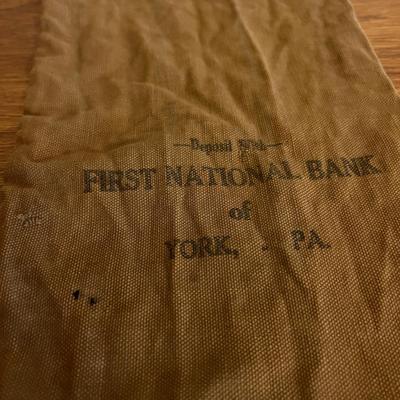Lot of 10 Antique Vintage PA Bank Bags