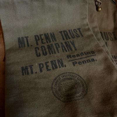 Lot of 10 Antique Vintage PA Bank Bags